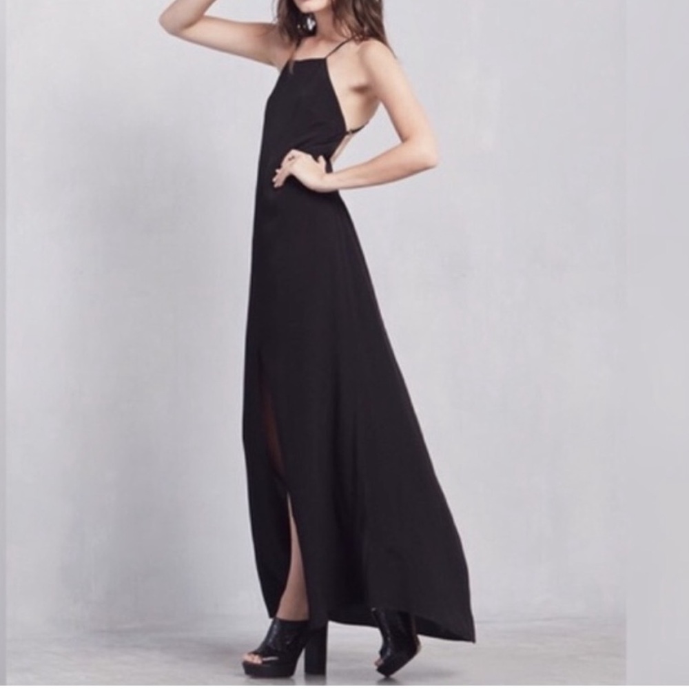Reformation Backless Linen Dress